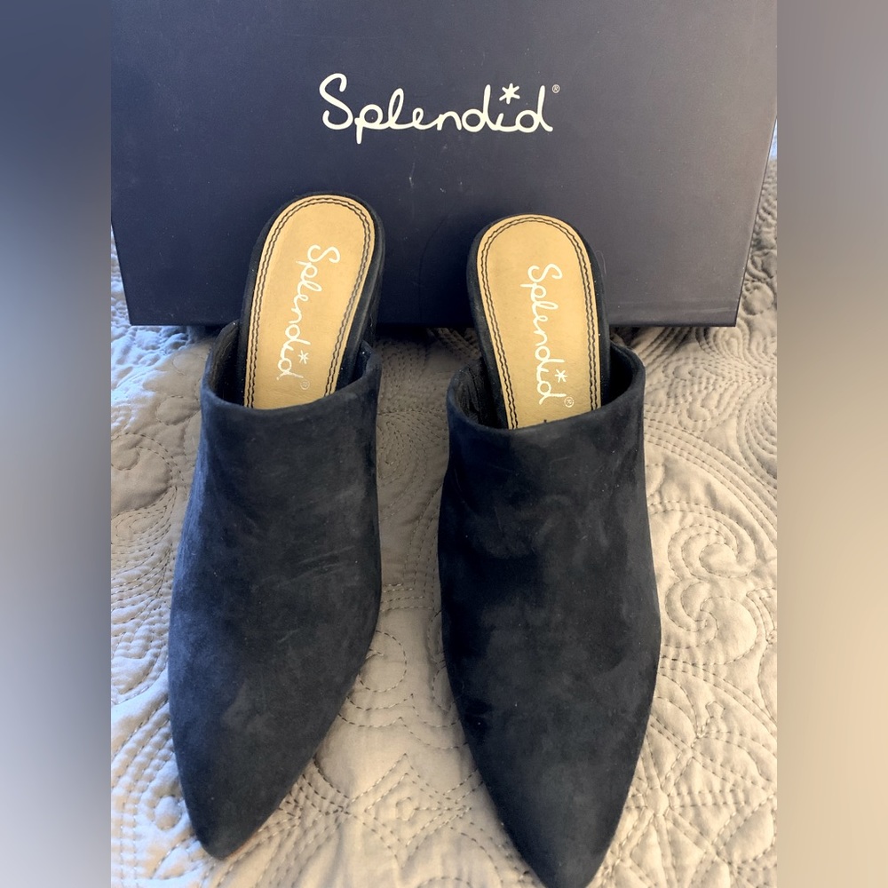 Splendid Nala Mule Navy Blue Suede/Nubuck Size 7.5